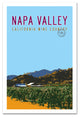 Vintage Napa Valley Travel Poster, California Art