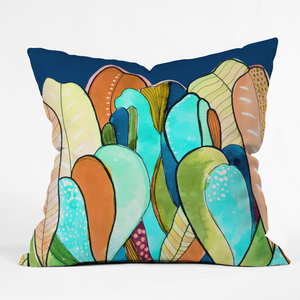 Deny Designs Cayenablanca Caribbean Seaweeds Outdoor Throw Pillow