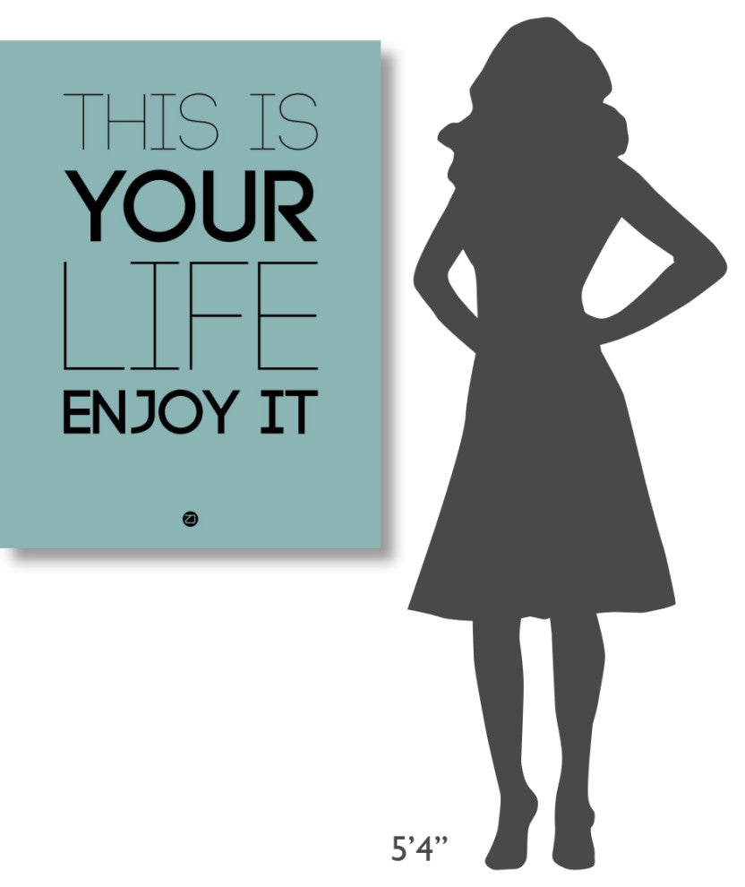 "This Is Your Life Poster Blue" Fine Art Print