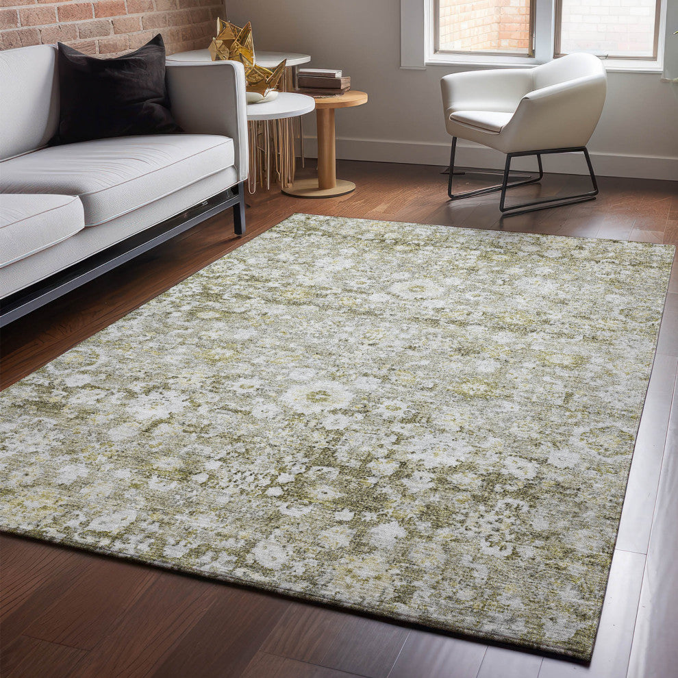 Premium Machine Washable Mayfield AMF651 Taupe 3' x 5' Rug