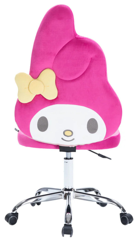 My Melody Swivel Vanity Chair with Adjustable Height, Magenta