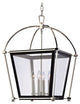 Hollis, 18" Pendant, Polished Nickel Finish, Clear Glass Shade