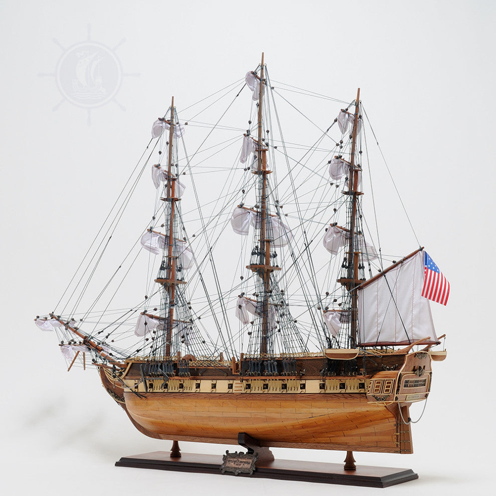 Uss Constitution Large With Floor Display Case