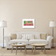 "North Dakota Word Cloud Map" Fine Art Print