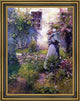 Robert Vonnoh Peasants Garden Framed Premium Canvas Print, 18"x24"