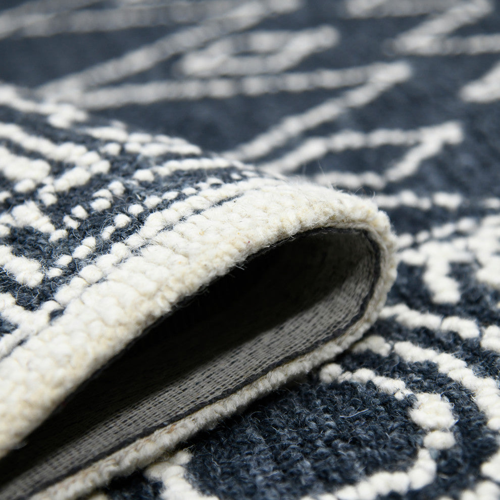 Berlin Suney Area Rug, Charcoal, 5' x 8', Geometric