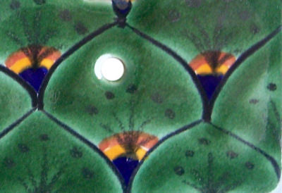 Peacock Talavera Ceramic Double Switch Plate