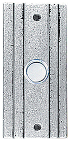 Classic Bell Plate With Button, Wrought Iron