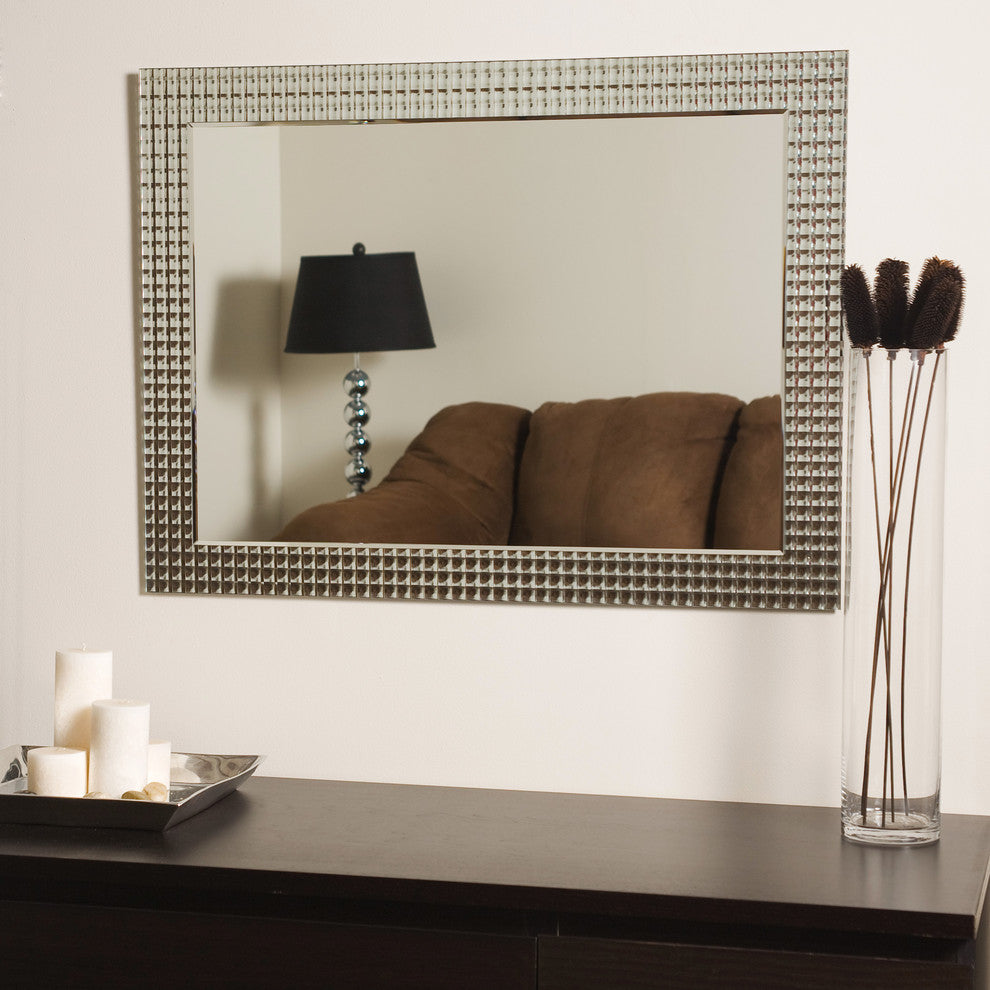 Frameless Disco Wall Mirror