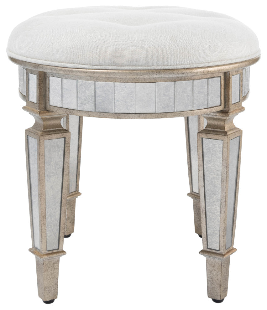 Garbo Mirrored Vanity Stool