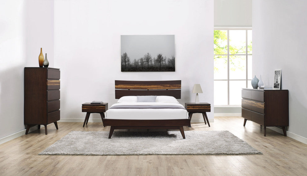 Azara Five Drawer Chest, Sable