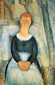 Amedeo Modigliani The Pretty Vegetable Vendor - 18" x 27" Premium Canvas Print