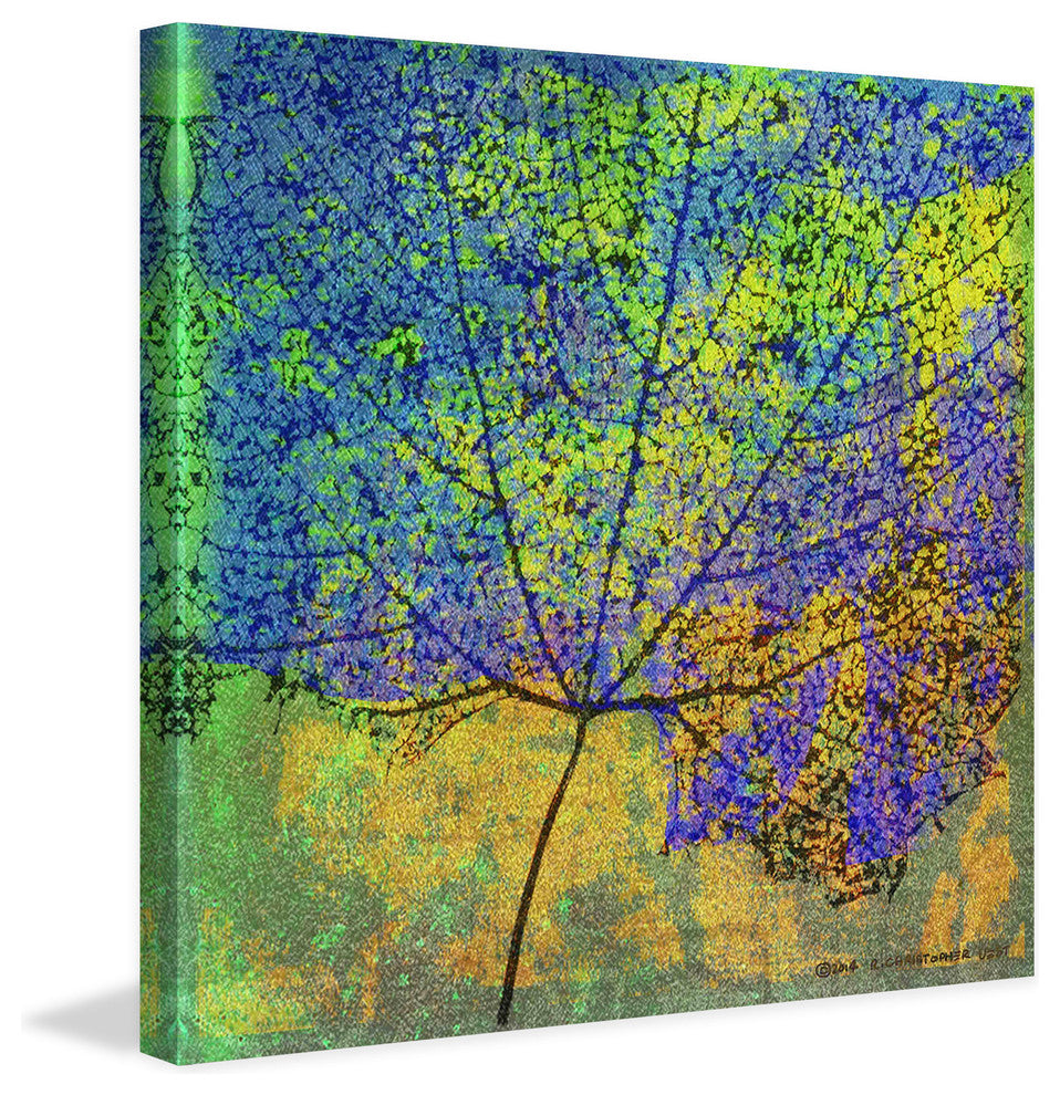 "Cottonwood Leaf II" Painting Print on Canvas by Chris Vest