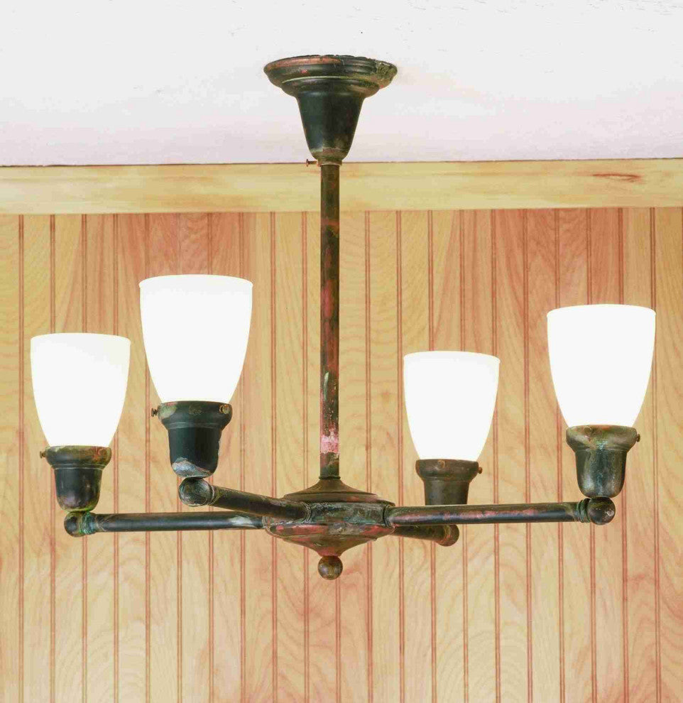 27W Revival Oyster Bay Goblet 4 LT Chandelier