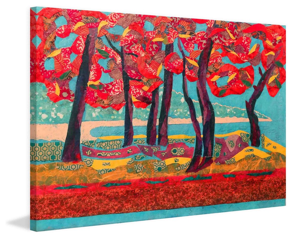 "Autumn Grove" Painting Print on Canvas by Lisa Mee