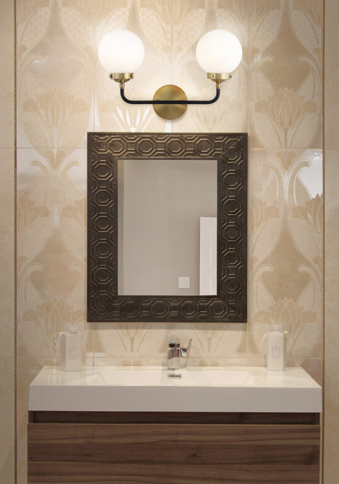 Caleb 1-Light Brass Wall Sconce, Brass Gold / Black, 2 - Light(s)