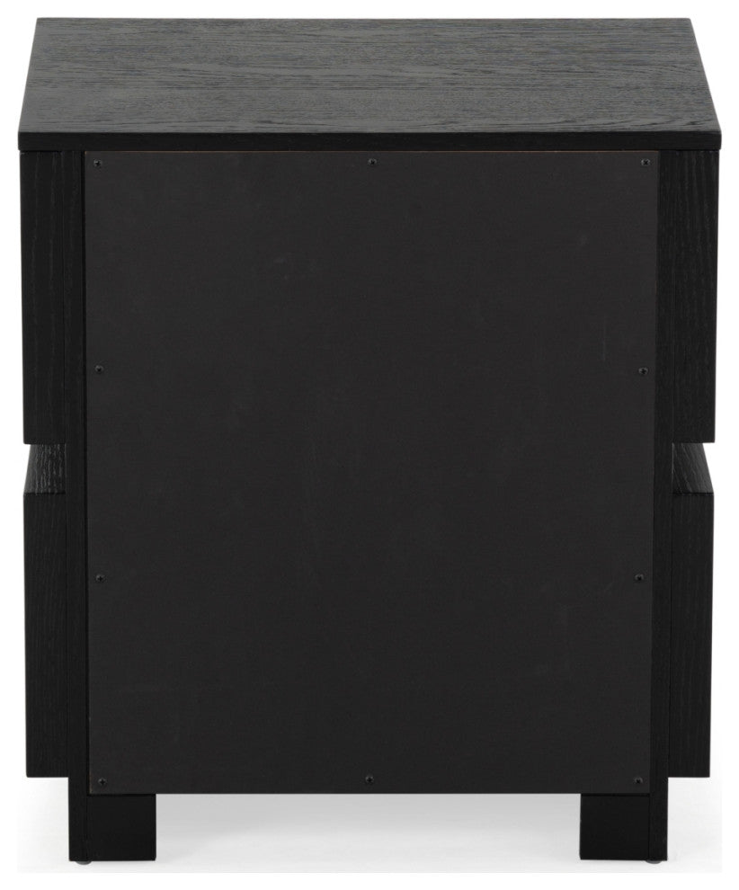 Safavieh Couture Titus 2 Drawer Nightstand, Black