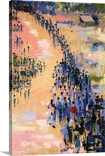 "The Return, 1978" Canvas Art, 24"x36"x1.25"