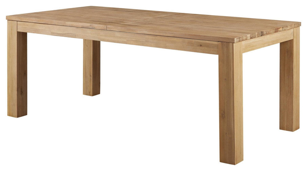 Bedford KD Butterfly Dining Table w/ 20" Ext, Brushed Smoke