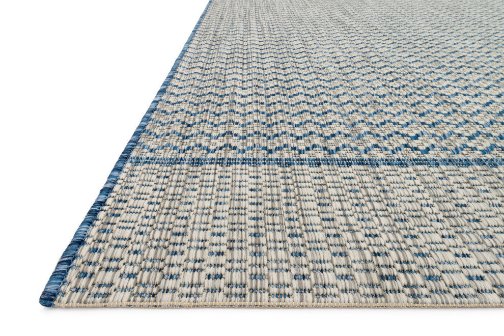 Indoor/Outdoor Isle Area Rug by Loloi, Gray/Blue, 9'2"x12'1"