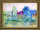 Frederick Carl Frieseke Mist Framed Premium Canvas Print, 18"x27"