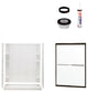 Alcove Shower Kit, 60"x34"x75.75"