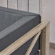 Andrew Outdoor Modular Acacia Wood Loveseat With Cushions