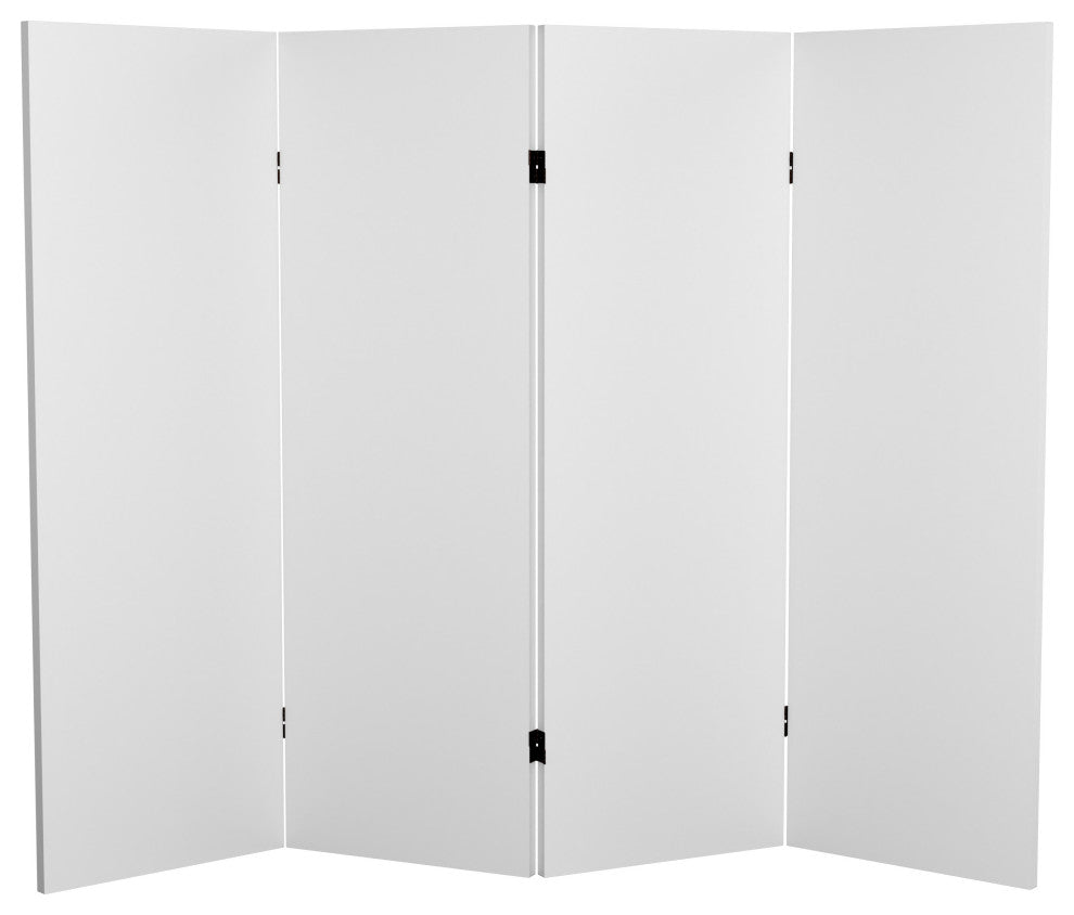 4' Tall Do It Yourself Canvas Room Divider, 4 Panel