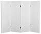 4' Tall Do It Yourself Canvas Room Divider, 4 Panel
