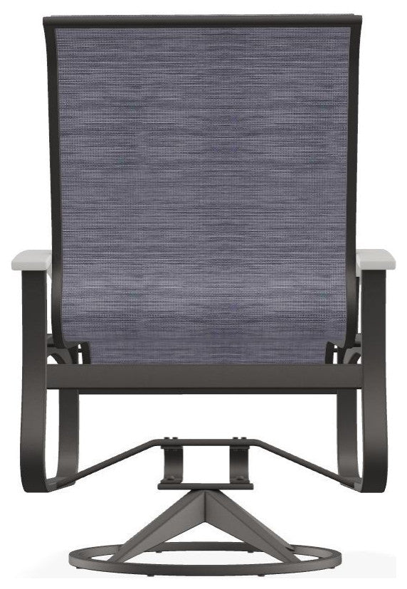 Belle Isle Sling Outdoor Swivel Rocker, Storm/Warm Gray