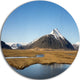 Scenic Southern Iceland, Landscape Photo Round Metal Wall Art, 38"