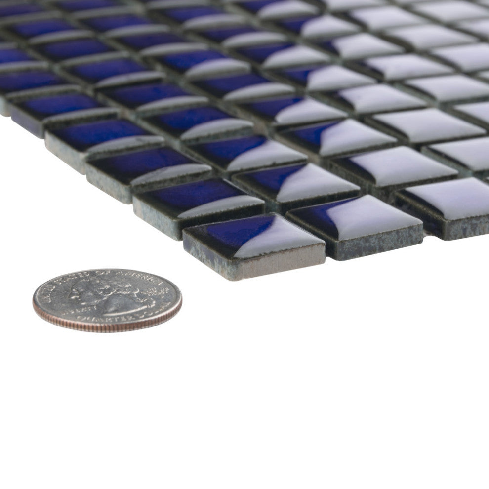 Hudson Edge Blue Eye Porcelain Floor and Wall Tile