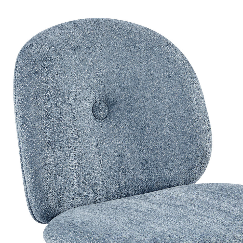 Nisha Fabric Dining Side Chair, Set of 2, Posh Blue Gray