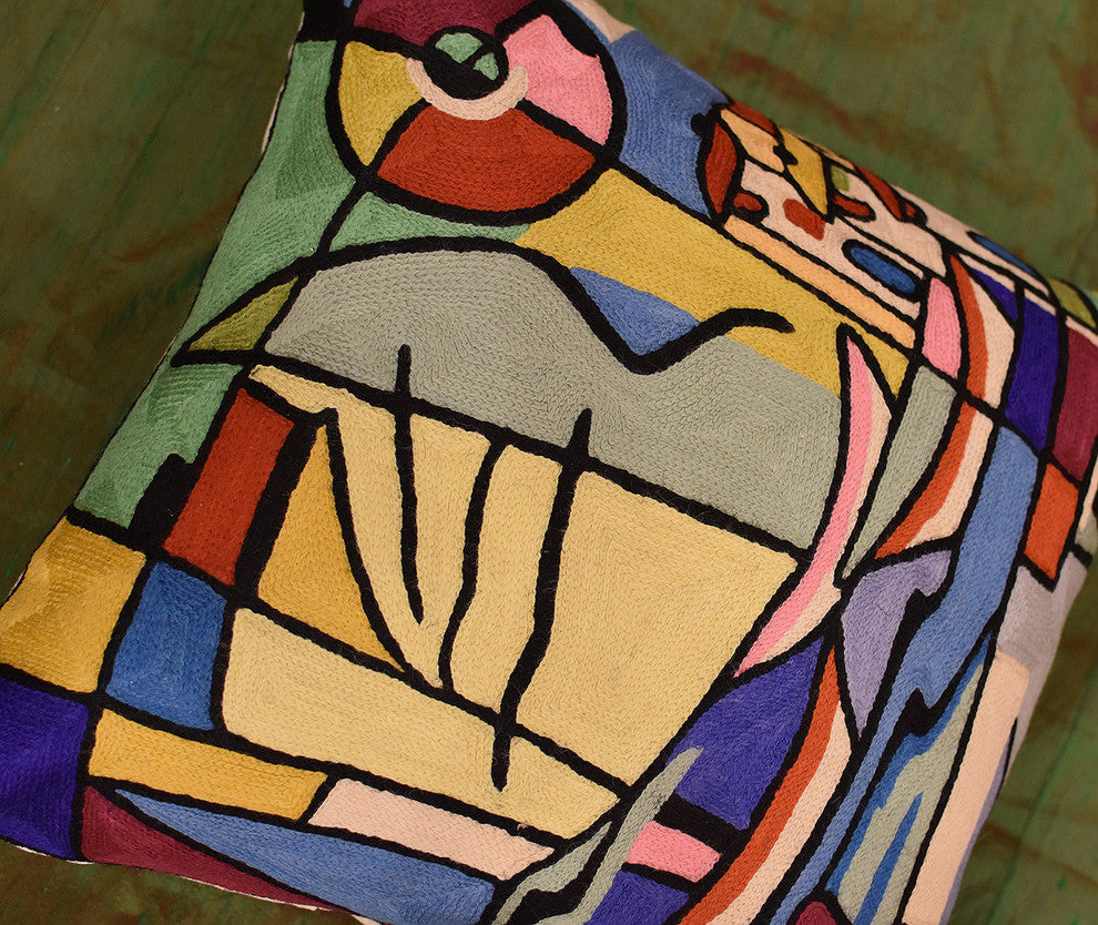 Americana North Atlantic by Alfred Gockel Accent Pillow Cover Wool 18x18"