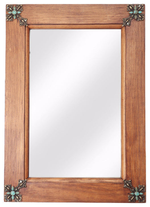 Concho Cross Rustic Mirror, Natural