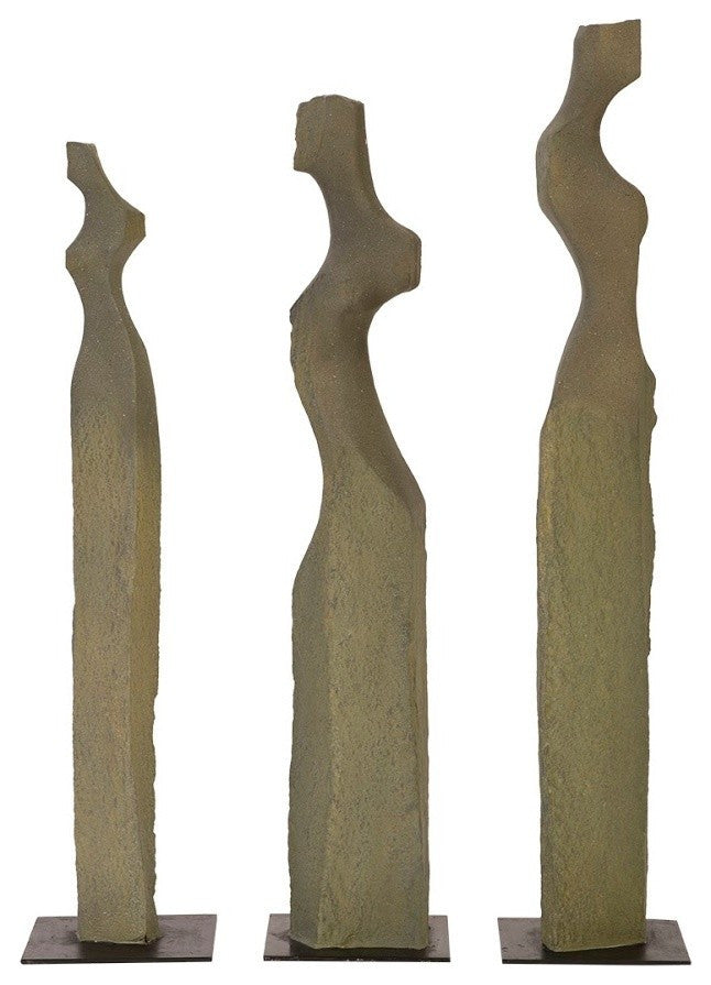 Cast Women Sculptures, Set of 3