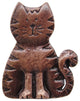 Cat Cabinet Knob, Antique Brass, Antique Copper