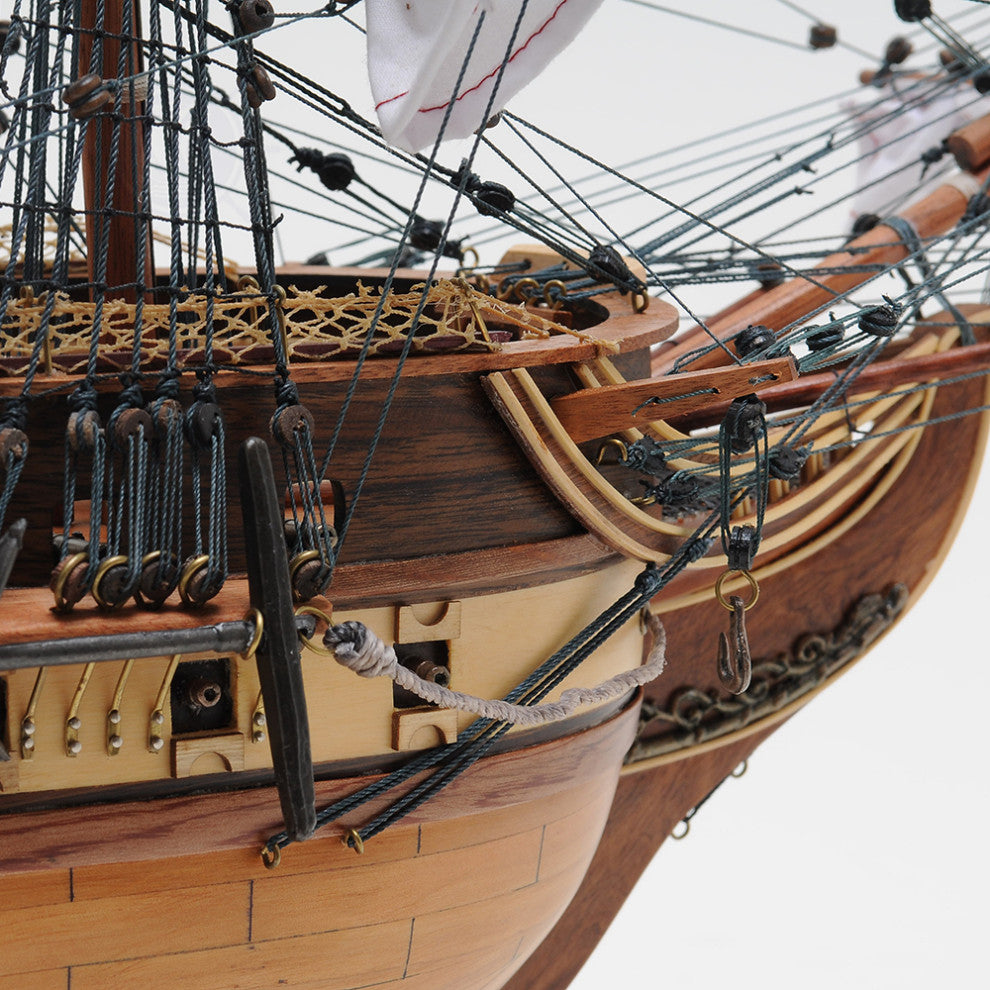 Uss Constitution Large With Floor Display Case