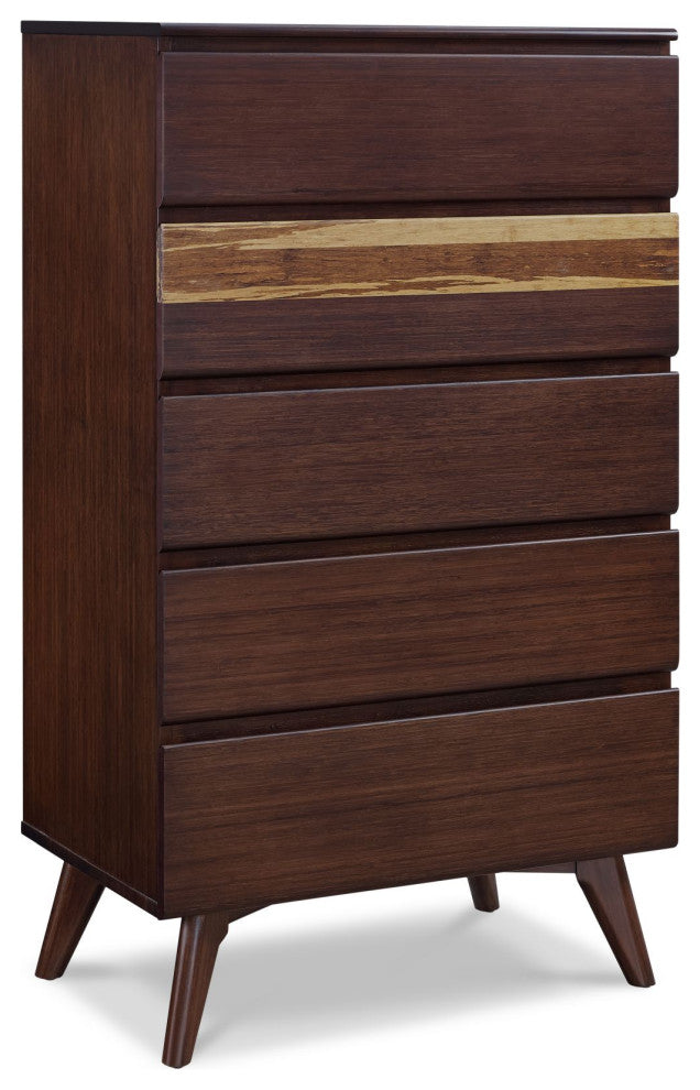 Azara Five Drawer Chest, Sable