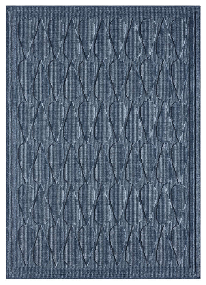 Nimes Cascade Area Rug, Dark Blue, 7'10"x9'10"