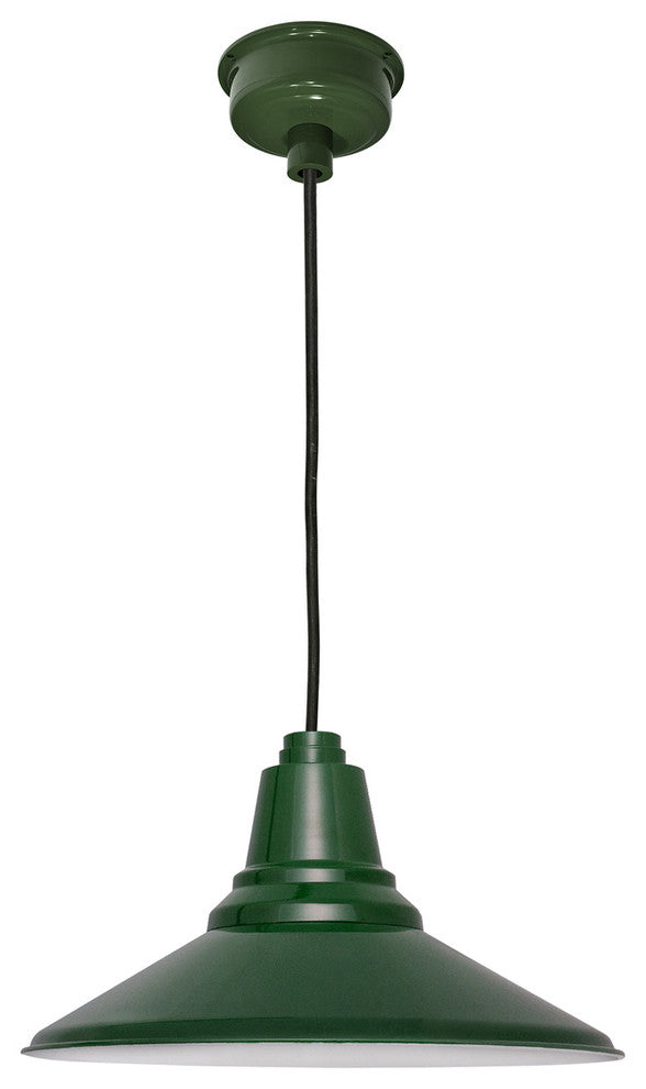 20" Calla LED Pendant Light, Green