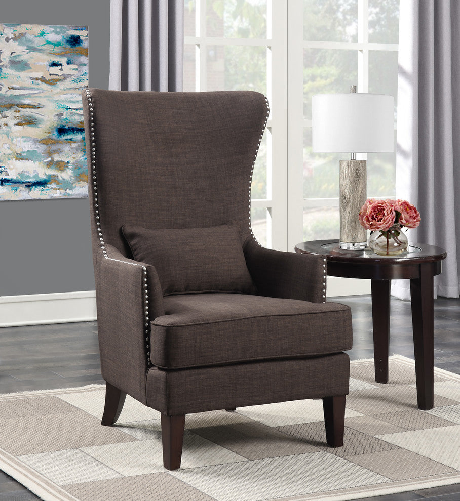 Picket House Furnishings Kegan Accent Chair, Chocolate