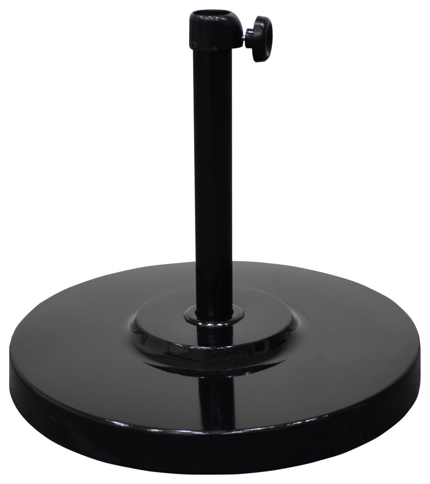 Patio Market Umbrella Base, 50 lbs, Black