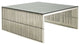 Modern Contemporary Living Room Metal Coffee Table Silver