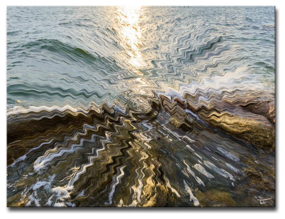 Ready2Hangart 'Aqueous Trance Xv' By Tristan Scott Canvas Art, 20" Hx30"