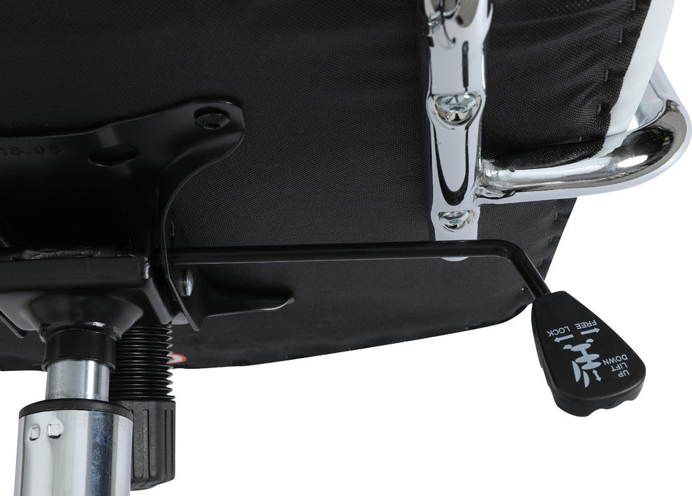 LeisureMod Winchester Modern Executive Leatherette Office Chair, Grey