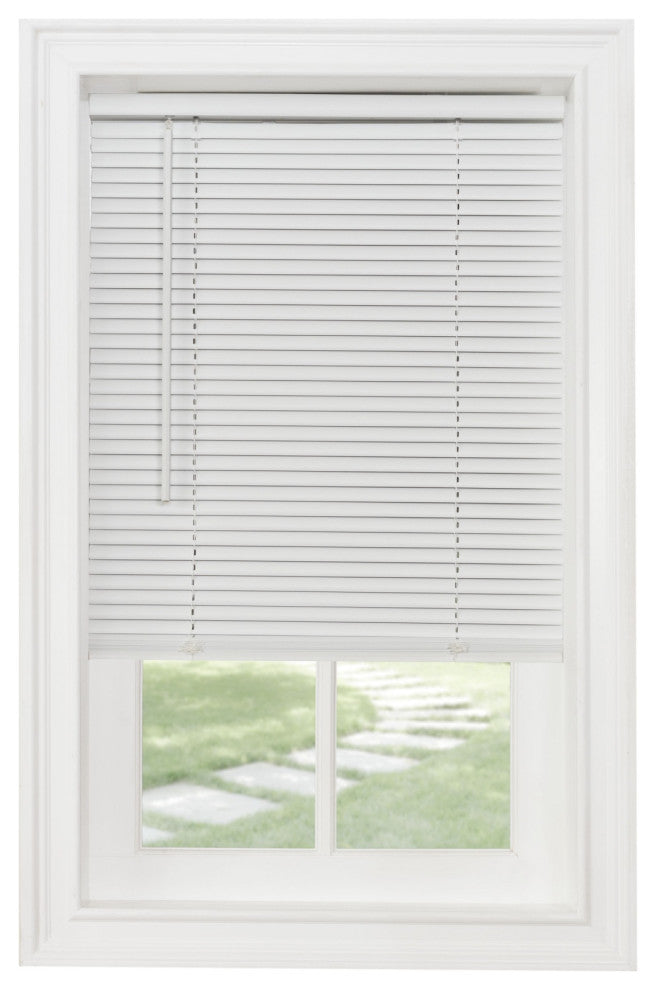 Cordless Gii Morningstar 1" Light Filtering Mini Blind 29x48, White