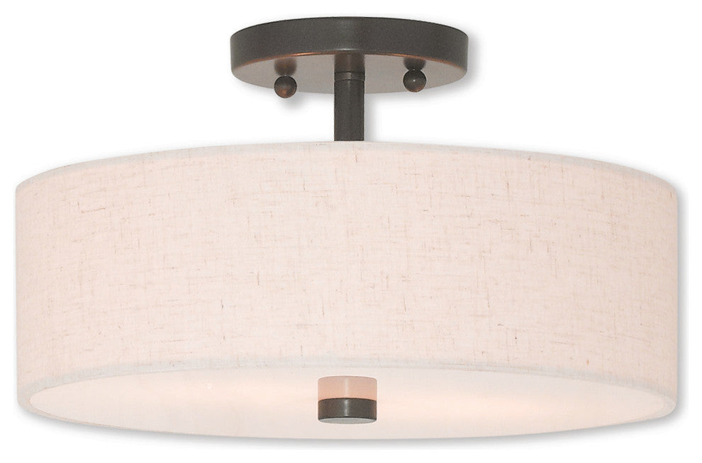 Meridian 2-Light Ceiling Mount, English Bronze