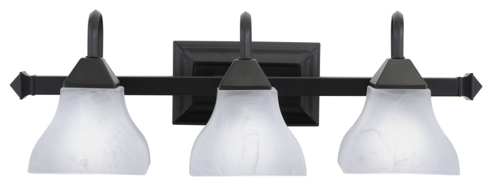 Cardiff 3-Light Vanity Oil Burnished Bronze
