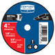Type 1A Thin Metal Cutting Wheel, 4"x1/8"x4"
